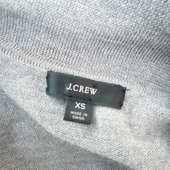 J. CREW Merino Wool Collared Midi Dress Gray XS - Picture 10 of 11